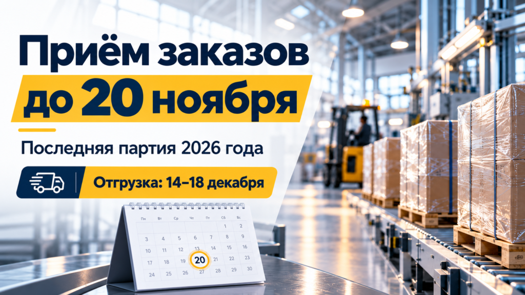 Новые условия доставки продукции